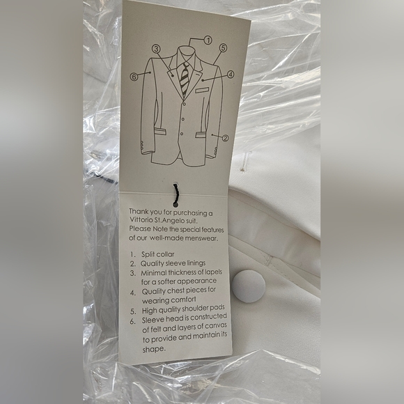 Vittorio St. ANGELO BOY'S WHITE SUIT. - Picture 4 of 7